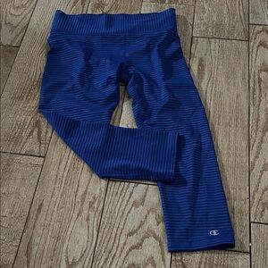 Champion Blue Striped Leggings